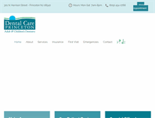 Tablet Screenshot of dentalcareprinceton.com